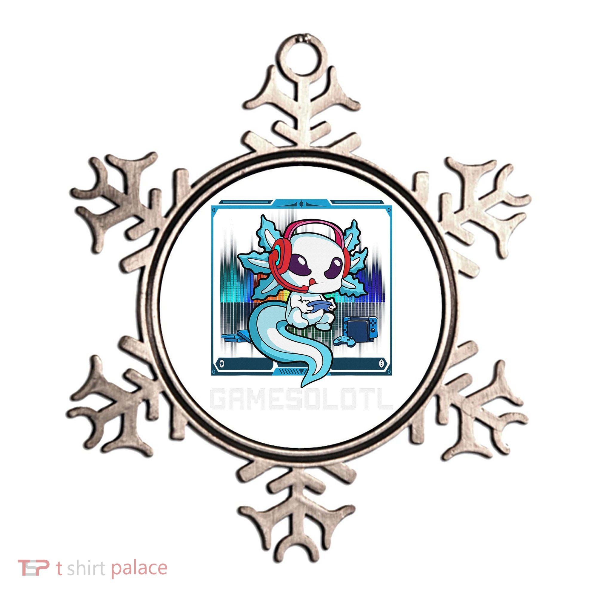 Cute Axolotl Lover Gamesalotl Gaming Axolotl Ornament