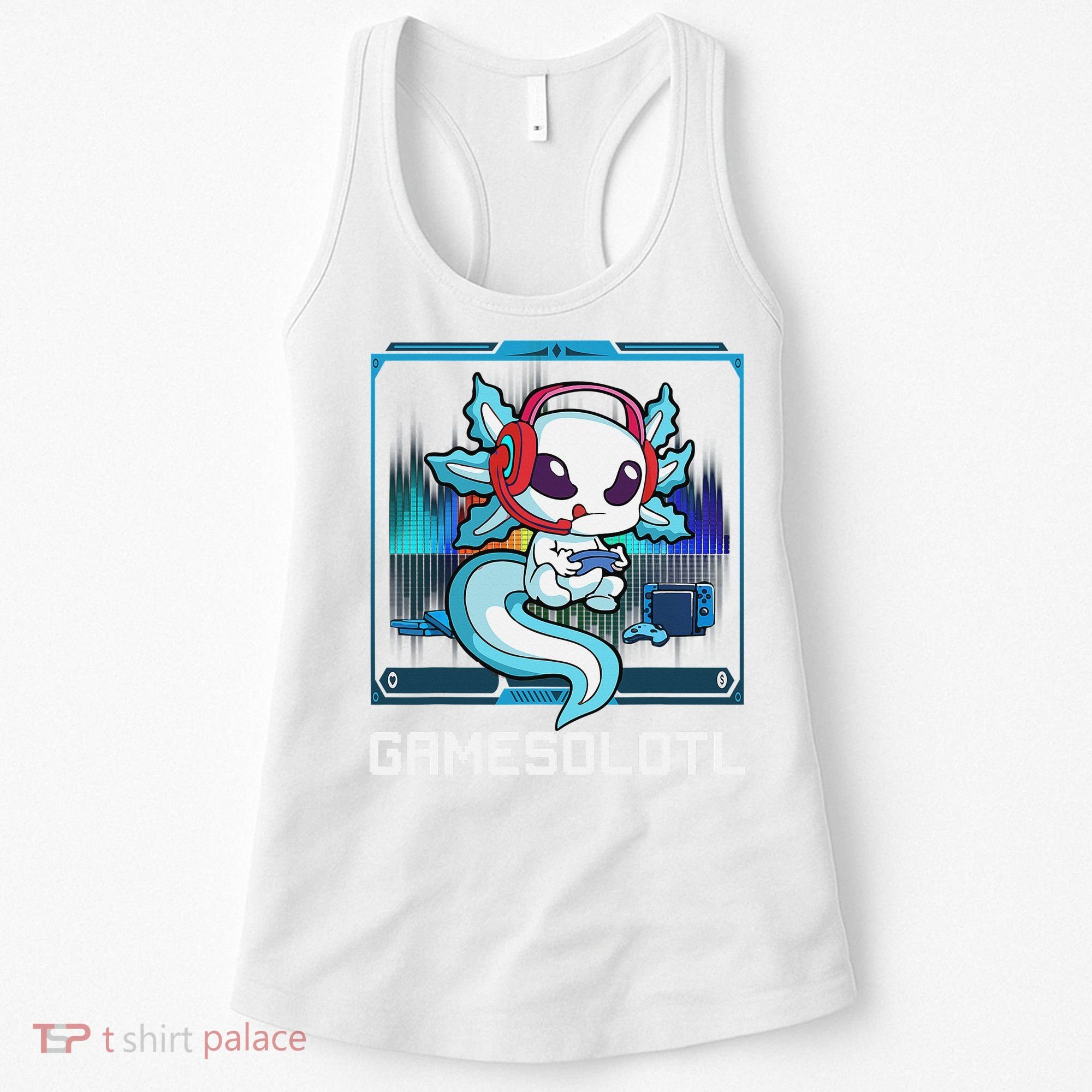 Cute Axolotl Lover Gamesalotl Gaming Axolotl Women's Tank Top