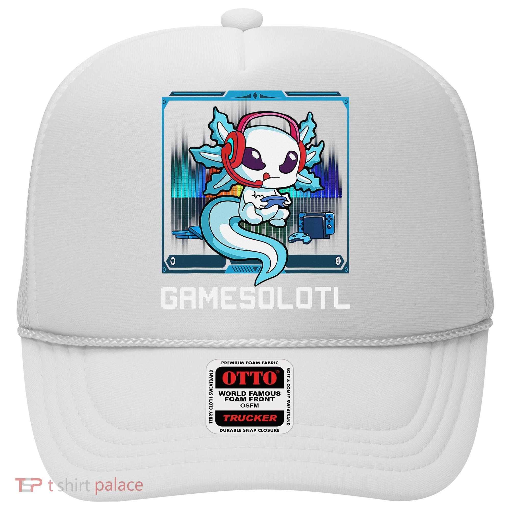 Cute Axolotl Lover Gamesalotl Gaming Axolotl Hat