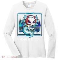 Cute Axolotl Lover Gamesalotl Gaming Axolotl Women's Long Sleeve Shirt thumb 0
