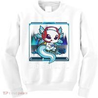 Cute Axolotl Lover Gamesalotl Gaming Axolotl Kids Sweatshirt thumb 0