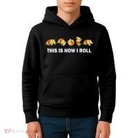Cute Armadillo Lover This Is How I Roll Armadillo Kids Hoodie thumb 4