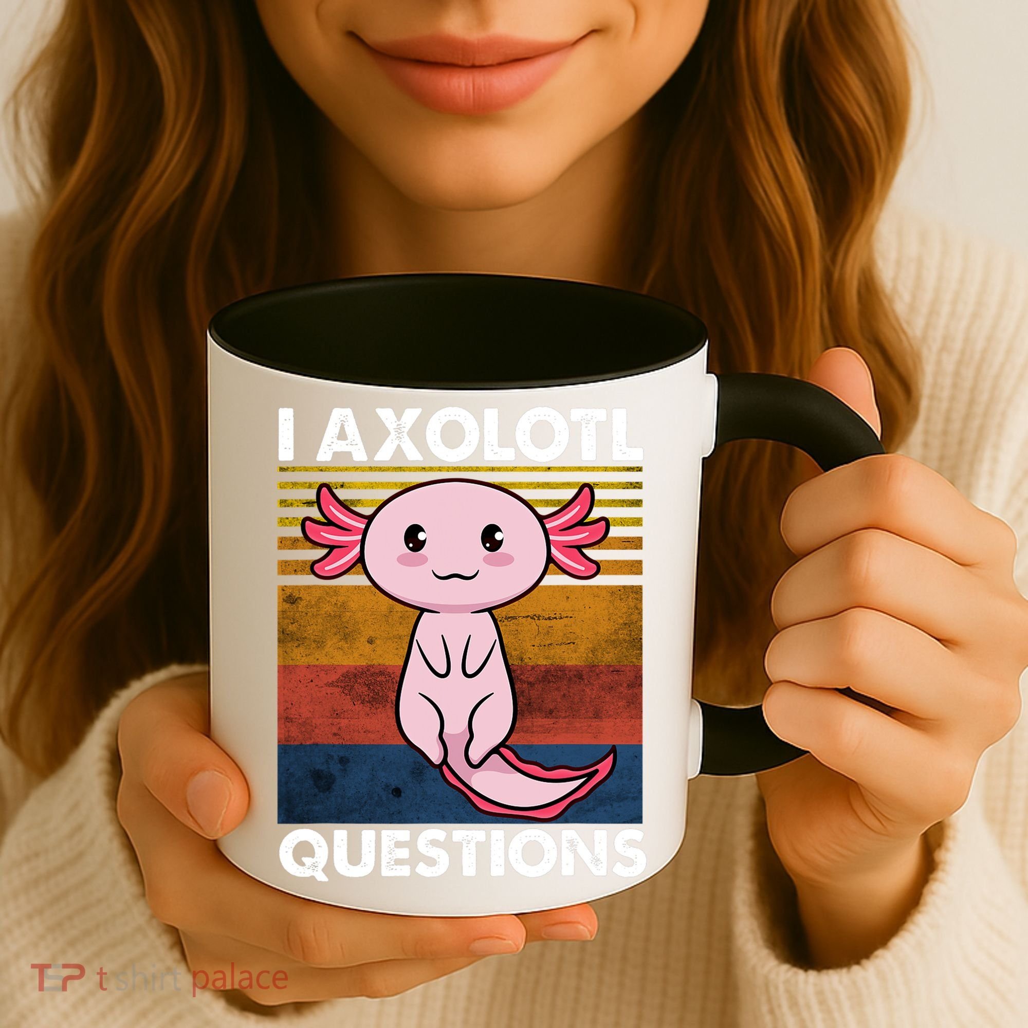 Cute Axolotl Lover Funny I Axolotl Questions Coffee Mug