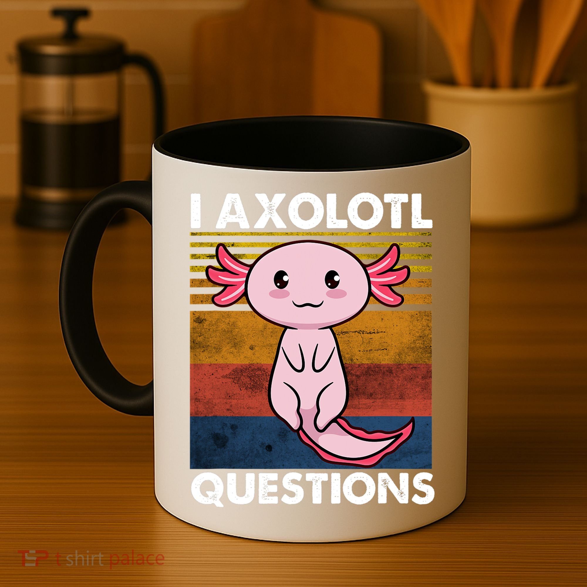 Cute Axolotl Lover Funny I Axolotl Questions Coffee Mug