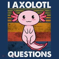 Cute Axolotl Lover Funny I Axolotl Questions Women's Long Sleeve Shirt thumb 2