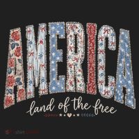 Cute America Land Of The Free Patchwork Varsity Style Beanie thumb 2