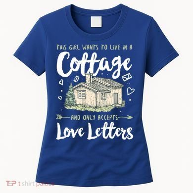  Cottage And Love Letters  Women's T-Shirt