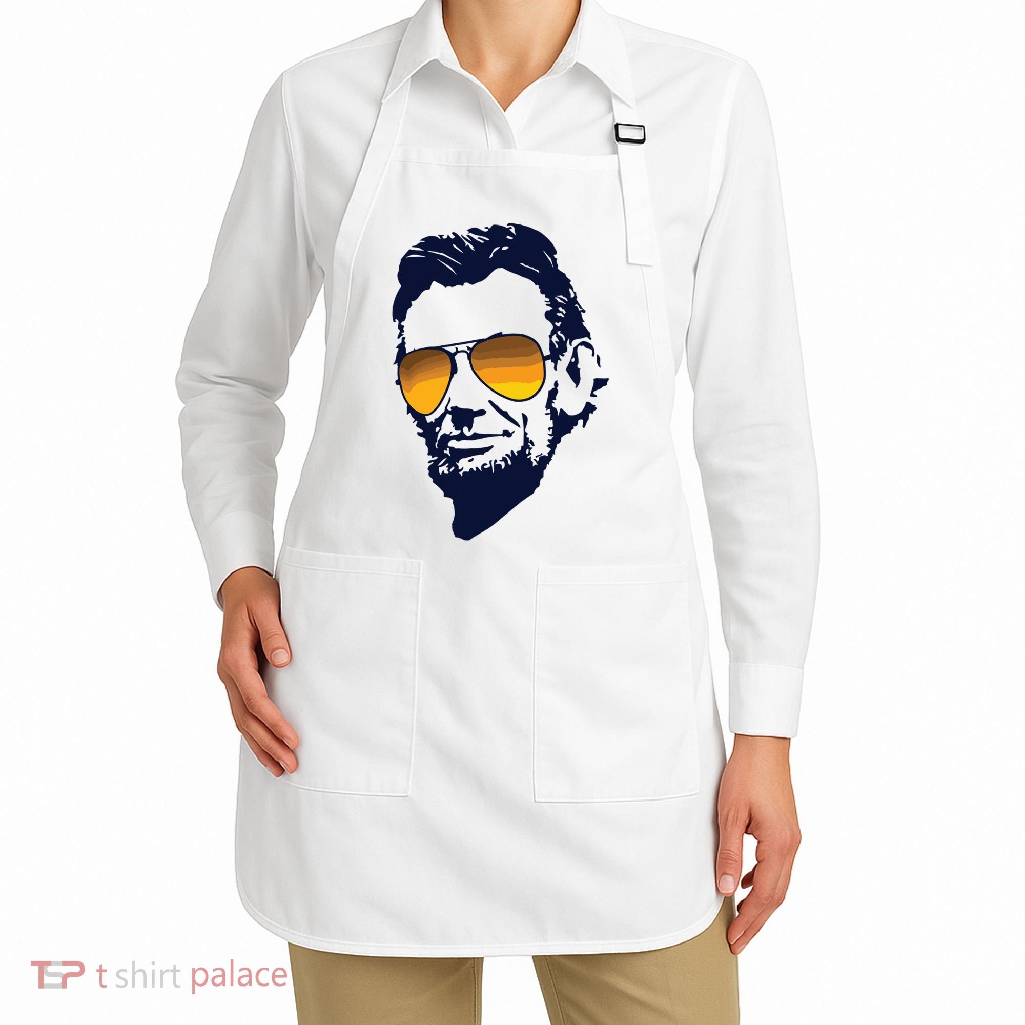 Cool Abraham Lincoln Honest Abe In Sunglasses Graphic Apron