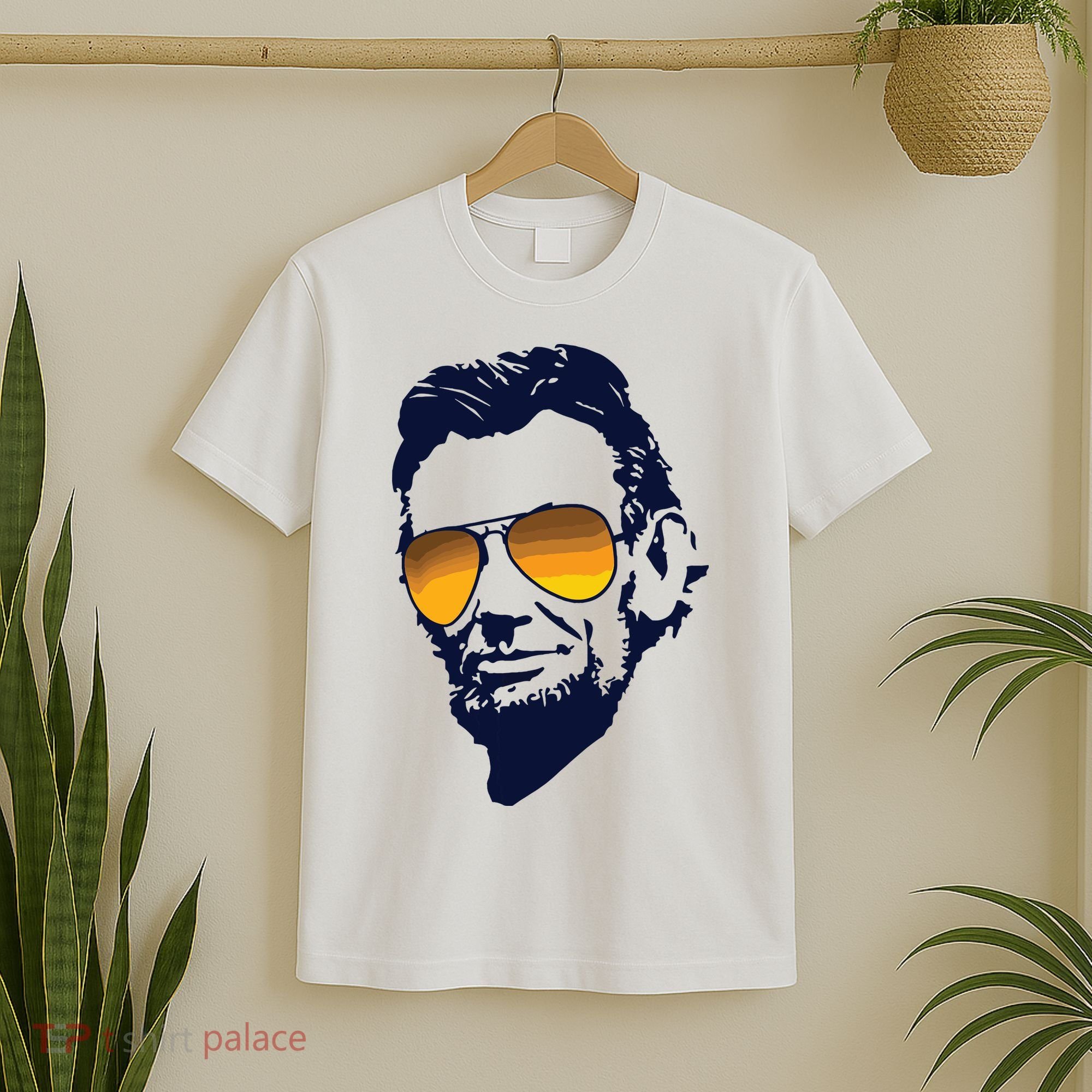 Cool Abraham Lincoln Honest Abe In Sunglasses Graphic T-Shirt