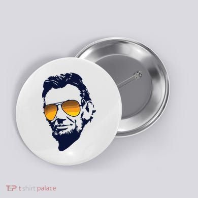 Cool Abraham Lincoln Honest Abe In Sunglasses Graphic Button