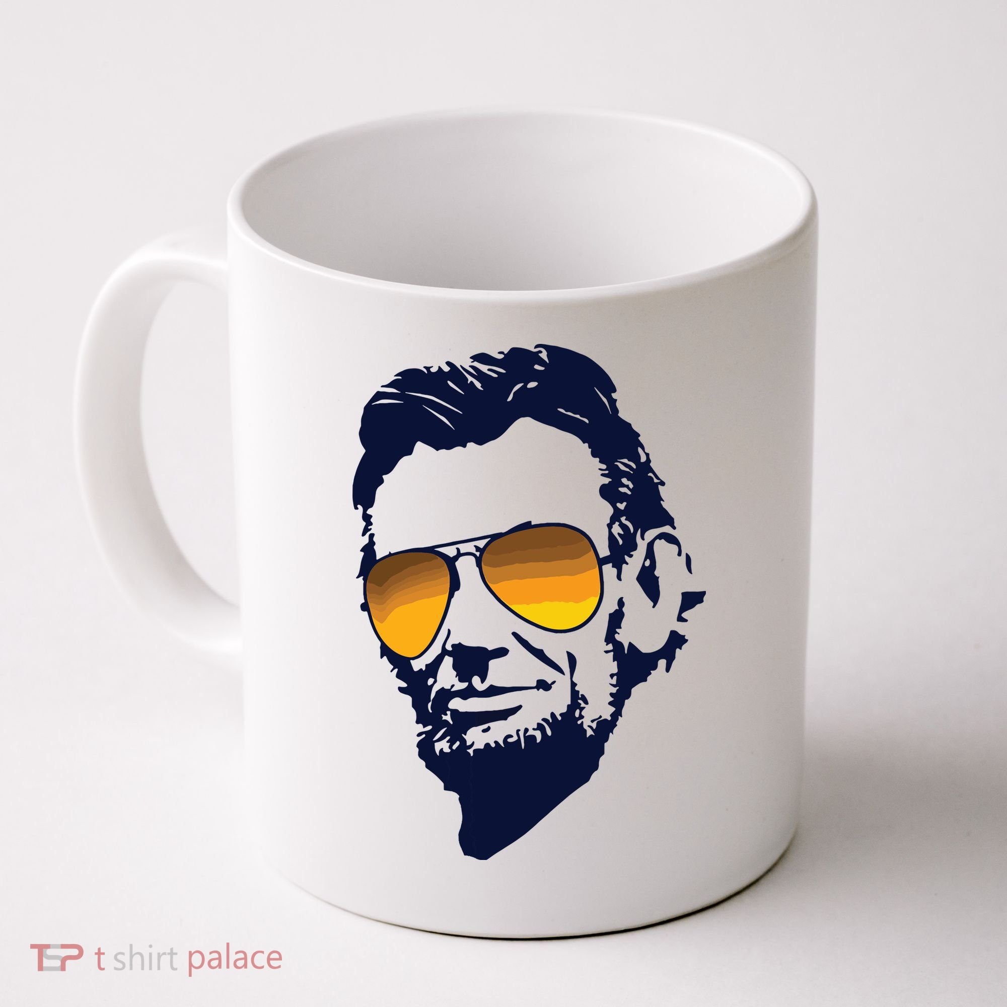 Cool Abraham Lincoln Honest Abe In Sunglasses Graphic Coffee Mug