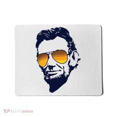 Cool Abraham Lincoln Honest Abe In Sunglasses Graphic Mousepad