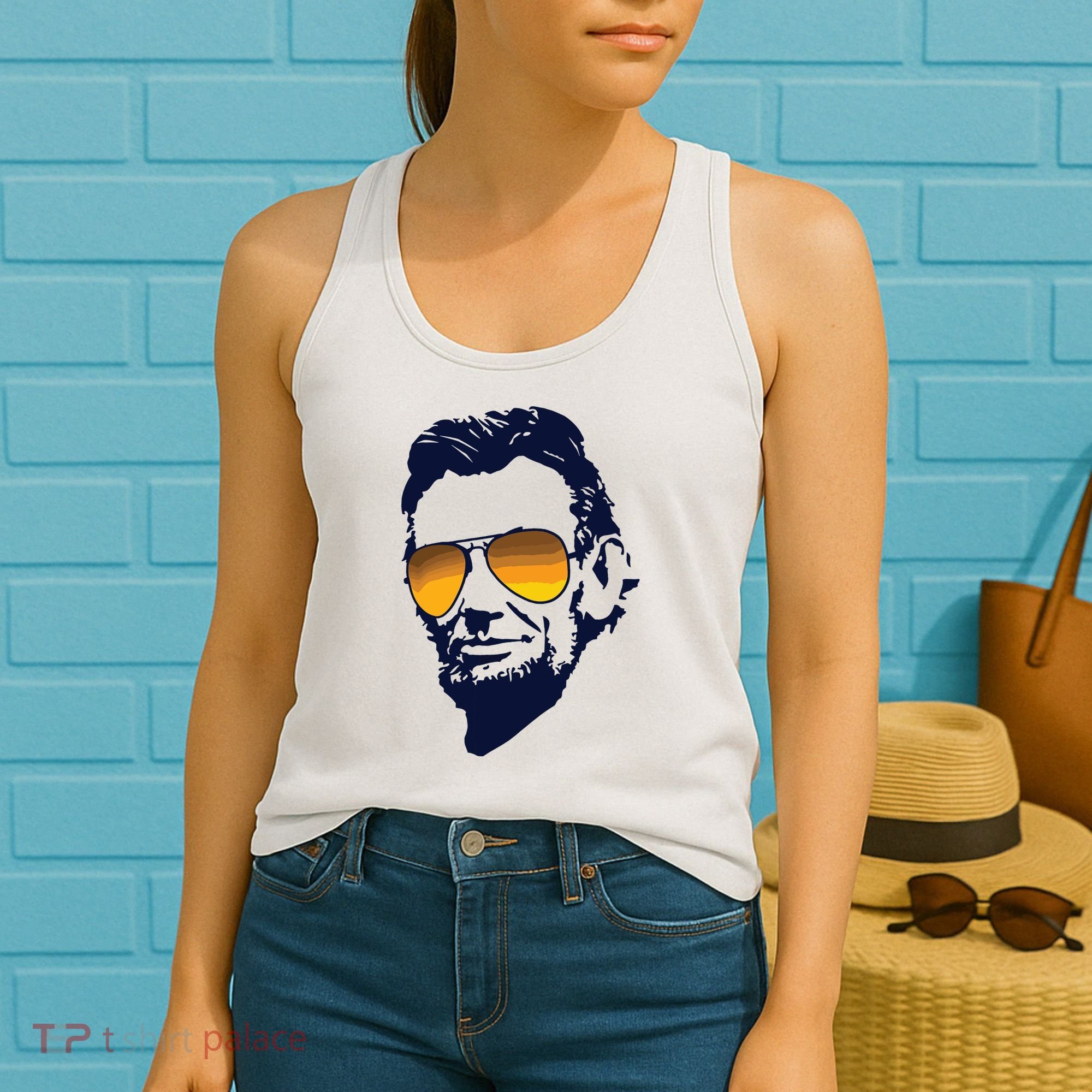 Cool Abraham Lincoln Honest Abe In Sunglasses Graphic Women's Tank Top