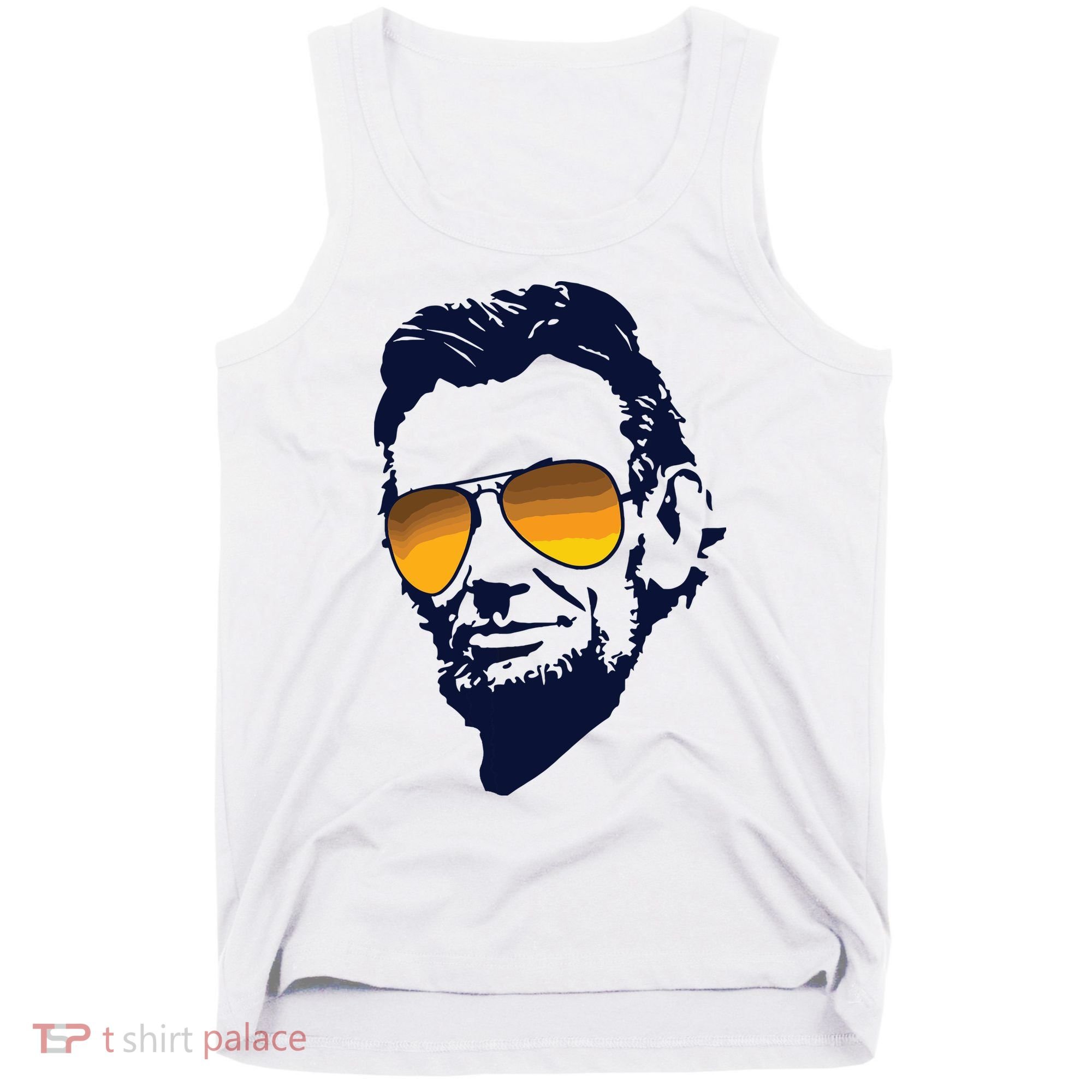 Cool Abraham Lincoln Honest Abe In Sunglasses Graphic Tank Top