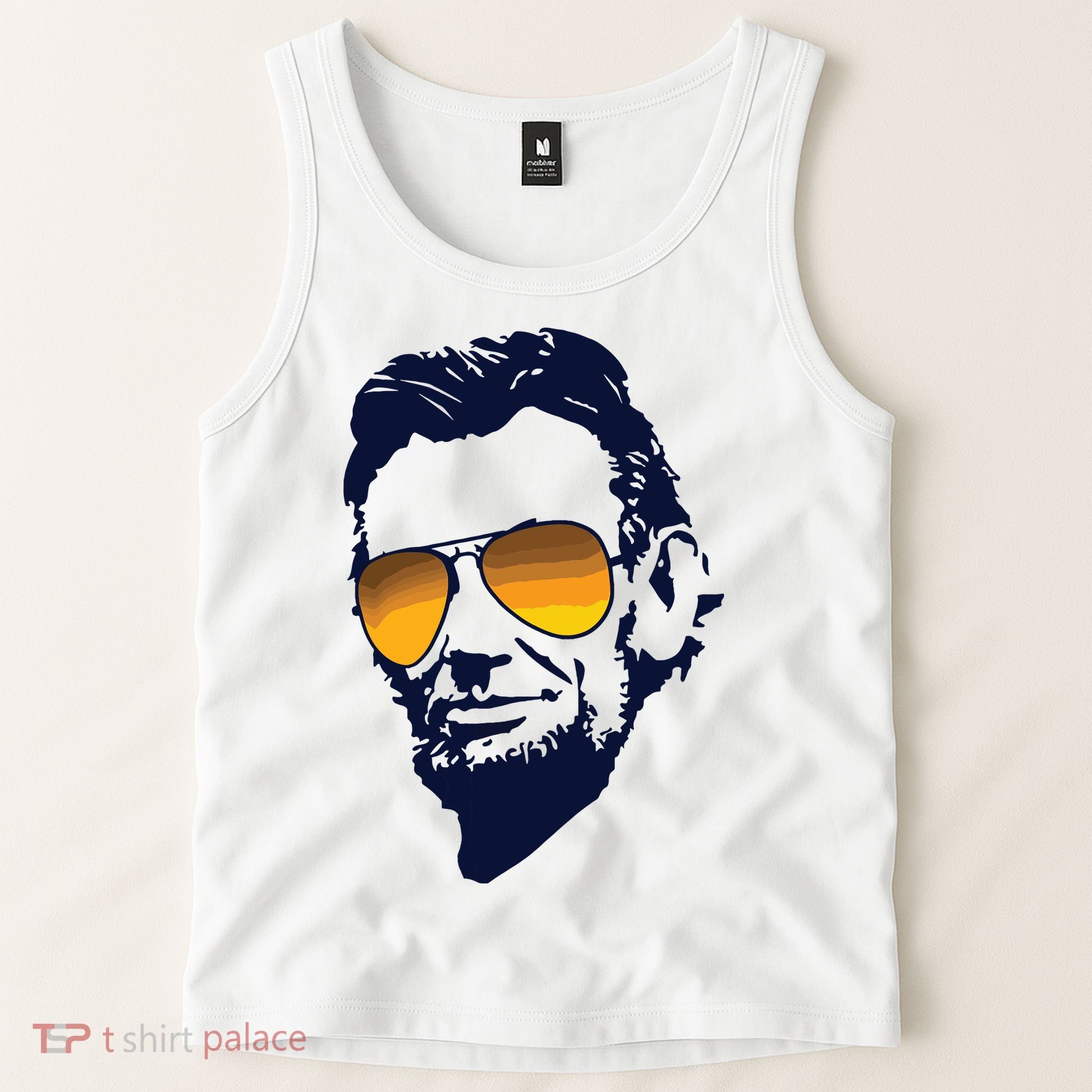 Cool Abraham Lincoln Honest Abe In Sunglasses Graphic Tank Top