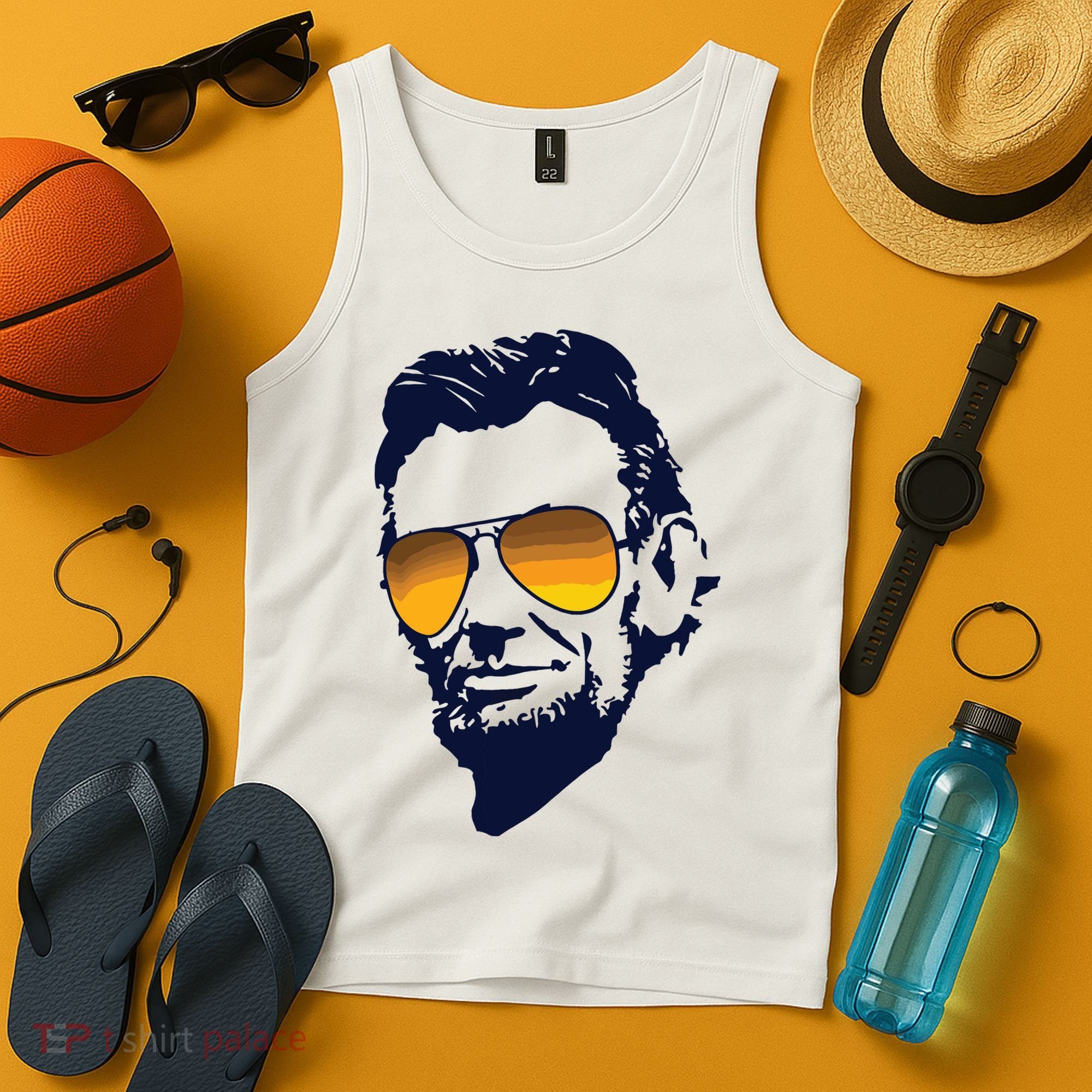 Cool Abraham Lincoln Honest Abe In Sunglasses Graphic Tank Top
