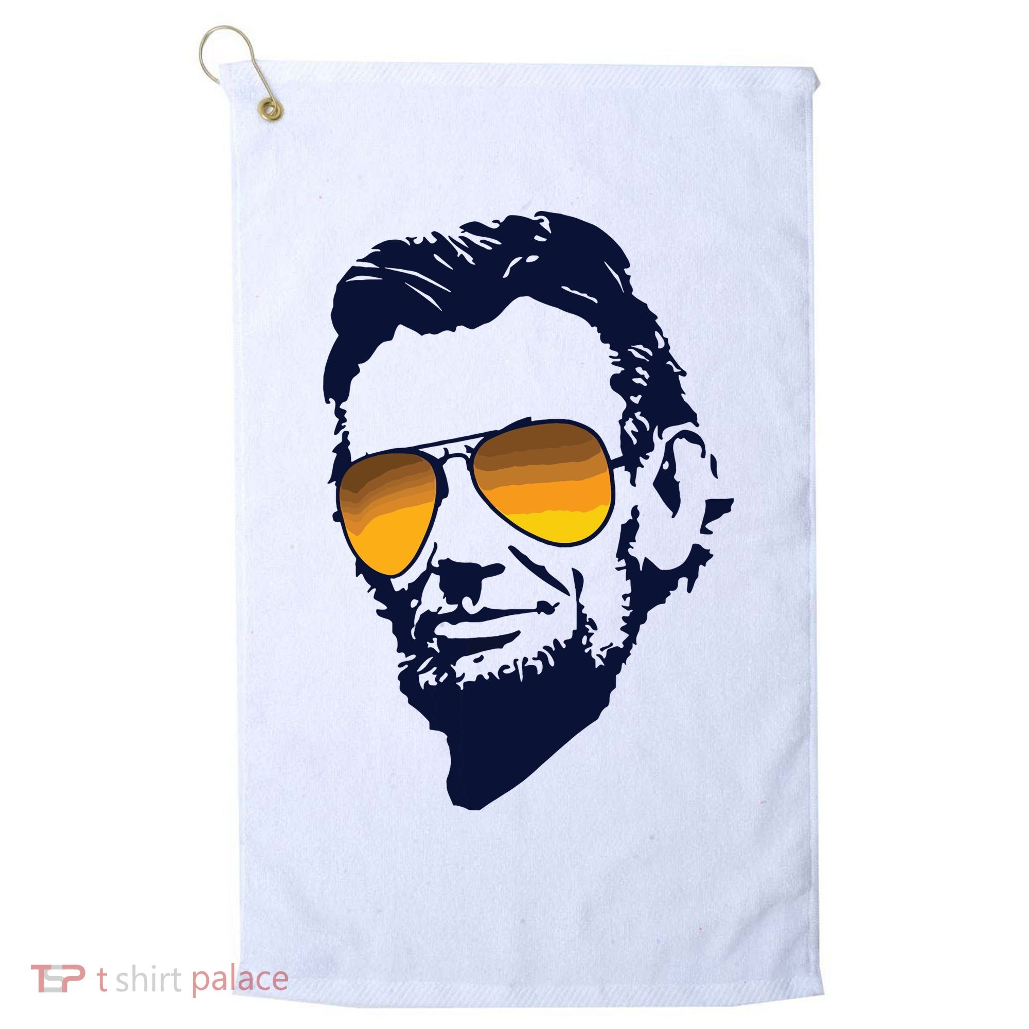 Cool Abraham Lincoln Honest Abe In Sunglasses Graphic Golf Towel