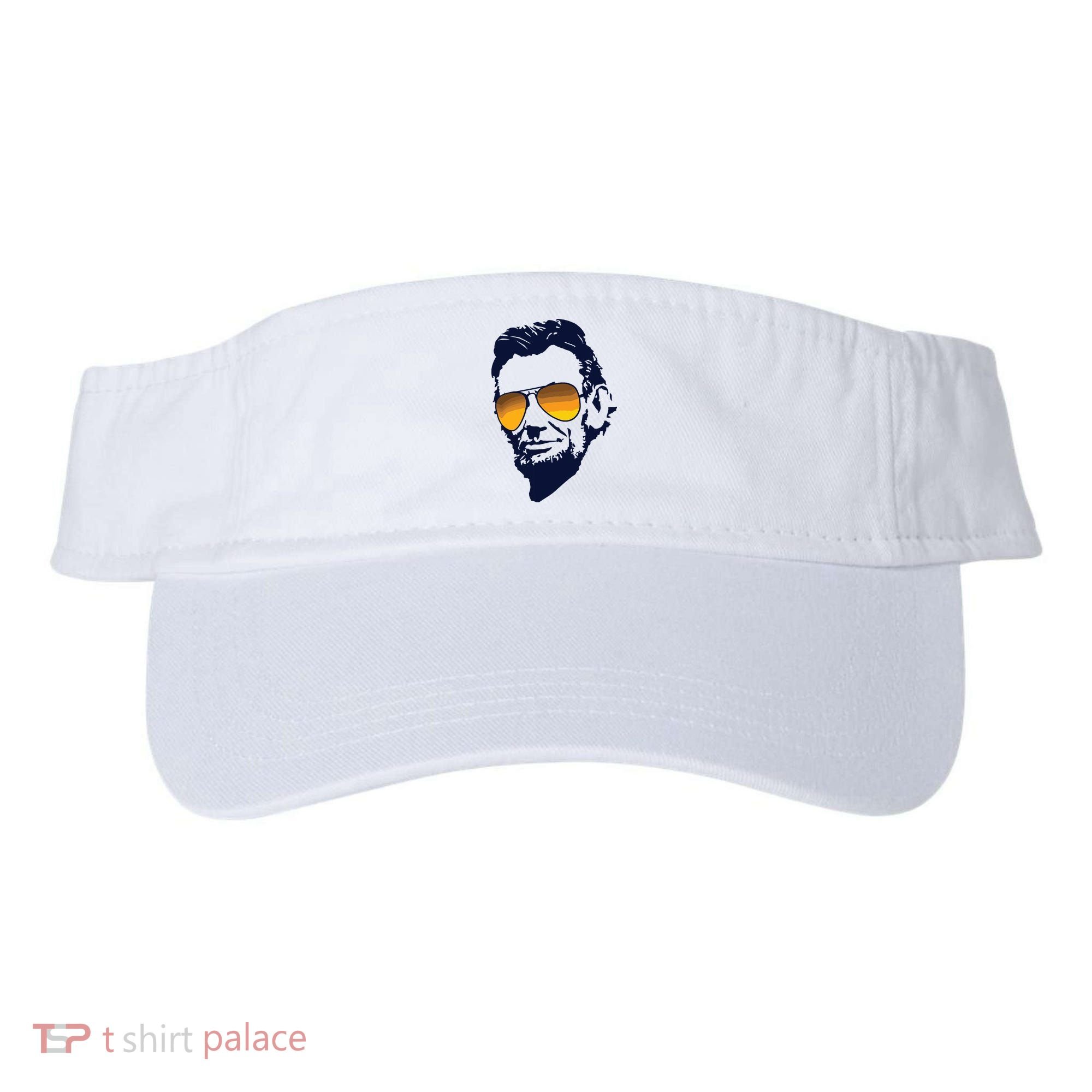 Cool Abraham Lincoln Honest Abe In Sunglasses Graphic Visor