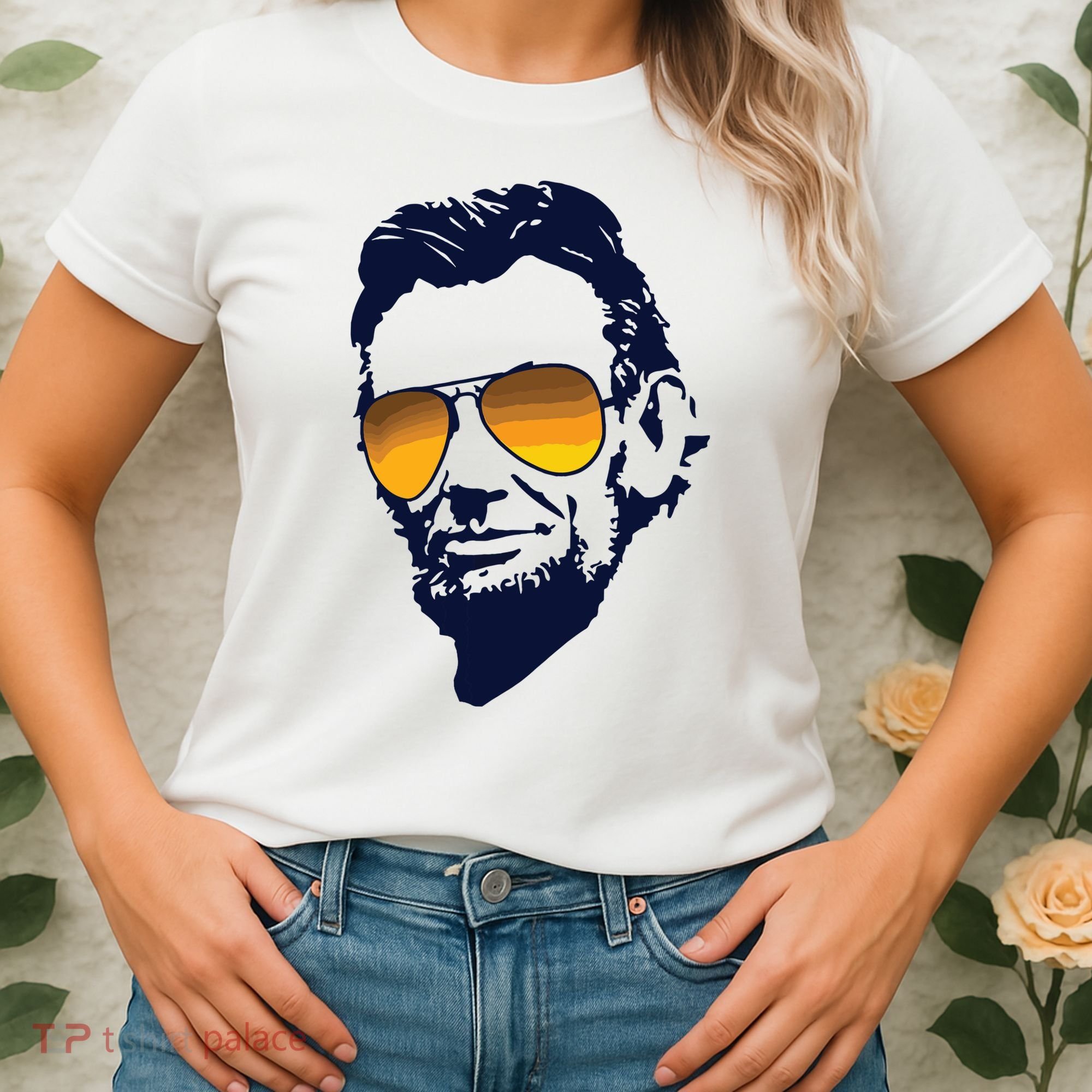 Cool Abraham Lincoln Honest Abe In Sunglasses Graphic Women's T-Shirt