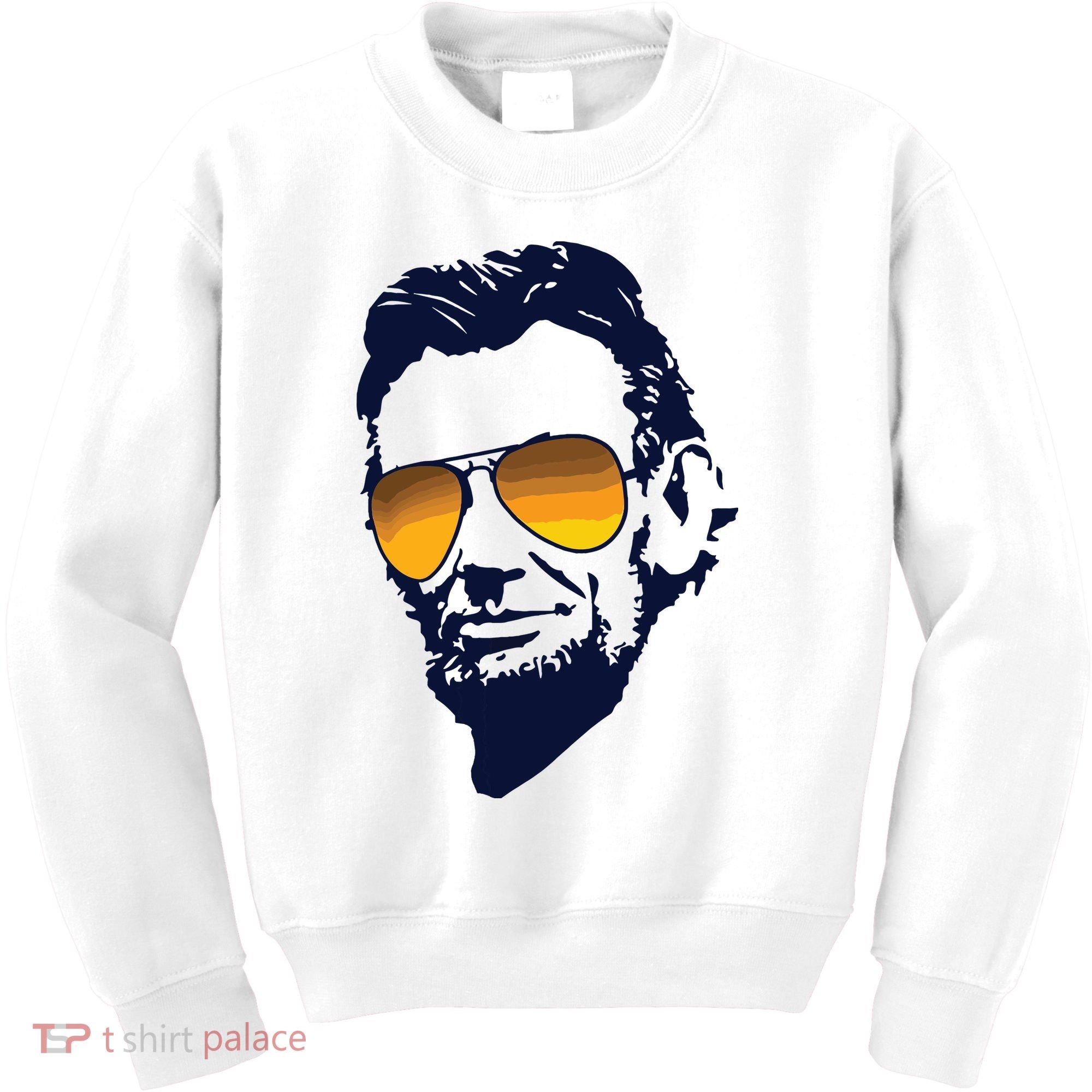 Cool Abraham Lincoln Honest Abe In Sunglasses Graphic Kids Sweatshirt