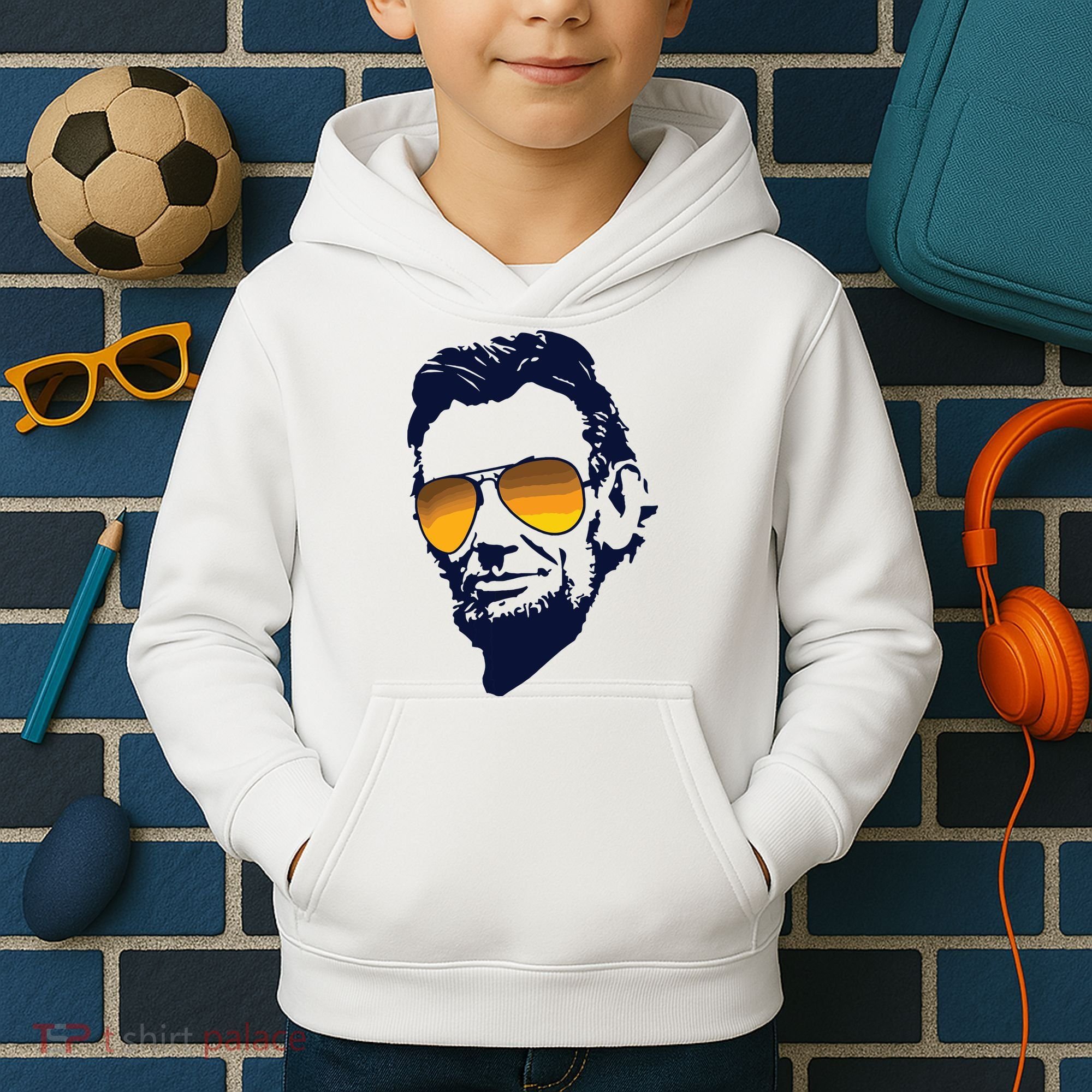 Cool Abraham Lincoln Honest Abe In Sunglasses Graphic Kids Hoodie