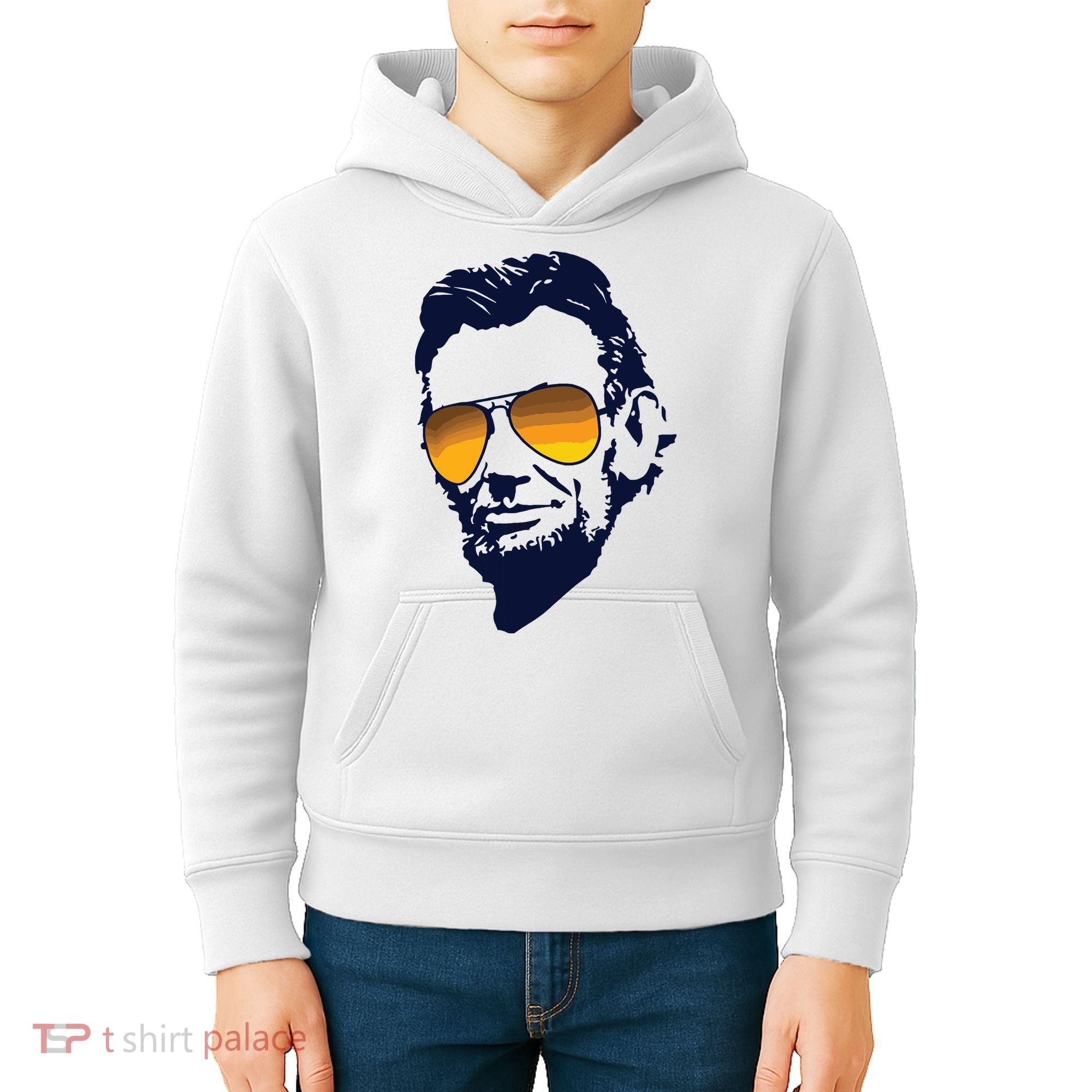 Cool Abraham Lincoln Honest Abe In Sunglasses Graphic Kids Hoodie
