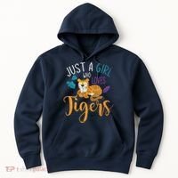Cute Animal Lover Wildlife Wo Girl Tiger Hoodie thumb 0