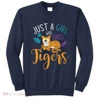 Cute Animal Lover Wildlife Wo Girl Tiger Sweatshirt thumb 0