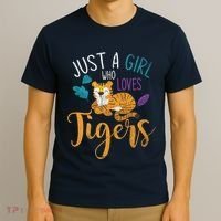 Cute Animal Lover Wildlife Wo Girl Tiger T-Shirt thumb 3