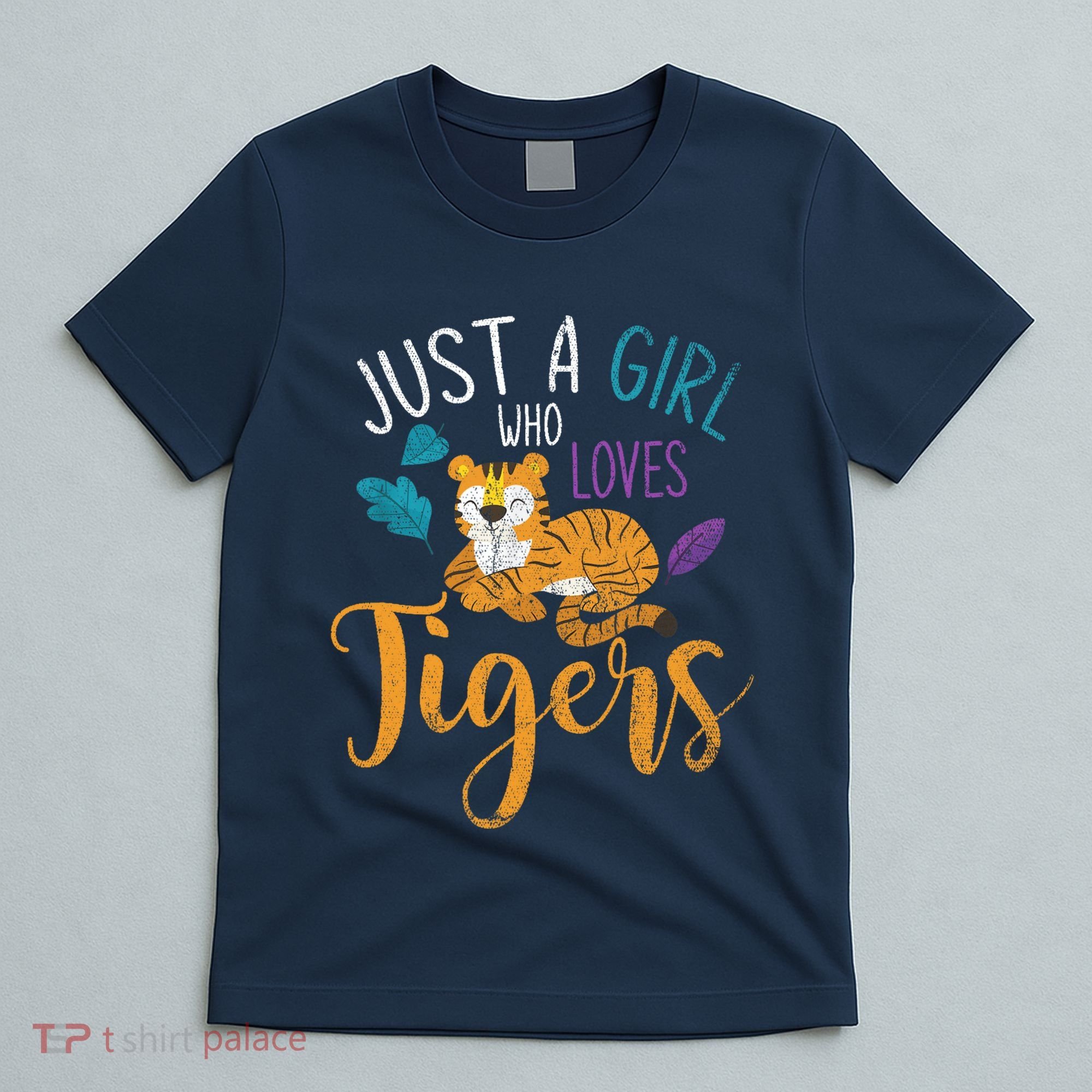 Cute Animal Lover Wildlife Wo Girl Tiger T-Shirt