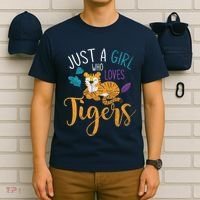 Cute Animal Lover Wildlife Wo Girl Tiger T-Shirt thumb 6