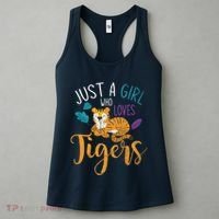 Cute Animal Lover Wildlife Wo Girl Tiger Women's Tank Top thumb 3