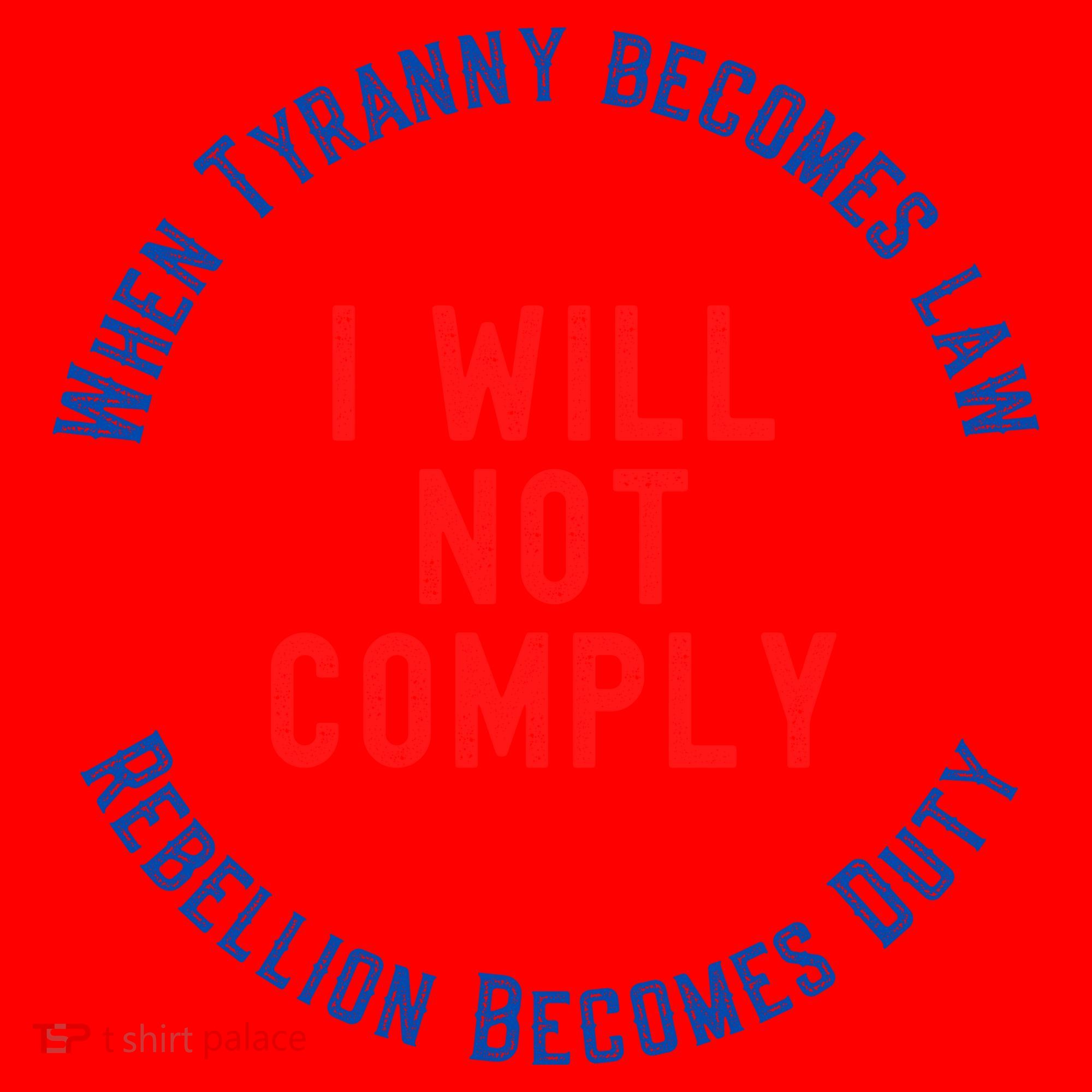 I Will Not Comply MAGA Conservative Anti Biden Santa Hat