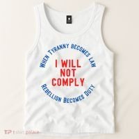 I Will Not Comply MAGA Conservative Anti Biden Tank Top thumb 2