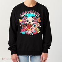 Cute Axolotl Lover Snaxolotl Food Sweets Women's Sweatshirt thumb 0