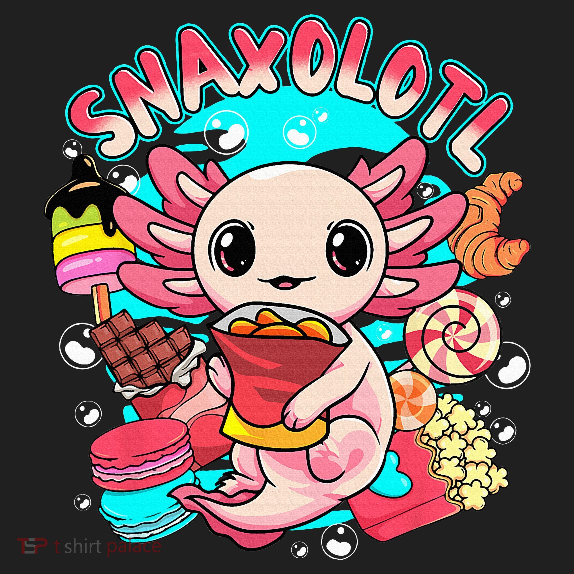 Cute Axolotl Lover Snaxolotl Food Sweets Women's Sweatshirt