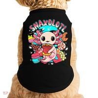 Cute Axolotl Lover Snaxolotl Food Sweets Doggie Tank thumb 0