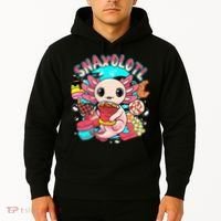 Cute Axolotl Lover Snaxolotl Food Sweets Hoodie thumb 2