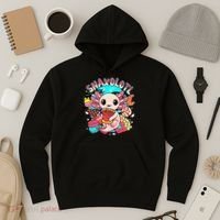 Cute Axolotl Lover Snaxolotl Food Sweets Hoodie thumb 3