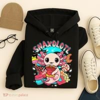 Cute Axolotl Lover Snaxolotl Food Sweets Hoodie thumb 4