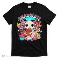Cute Axolotl Lover Snaxolotl Food Sweets T-Shirt thumb 0
