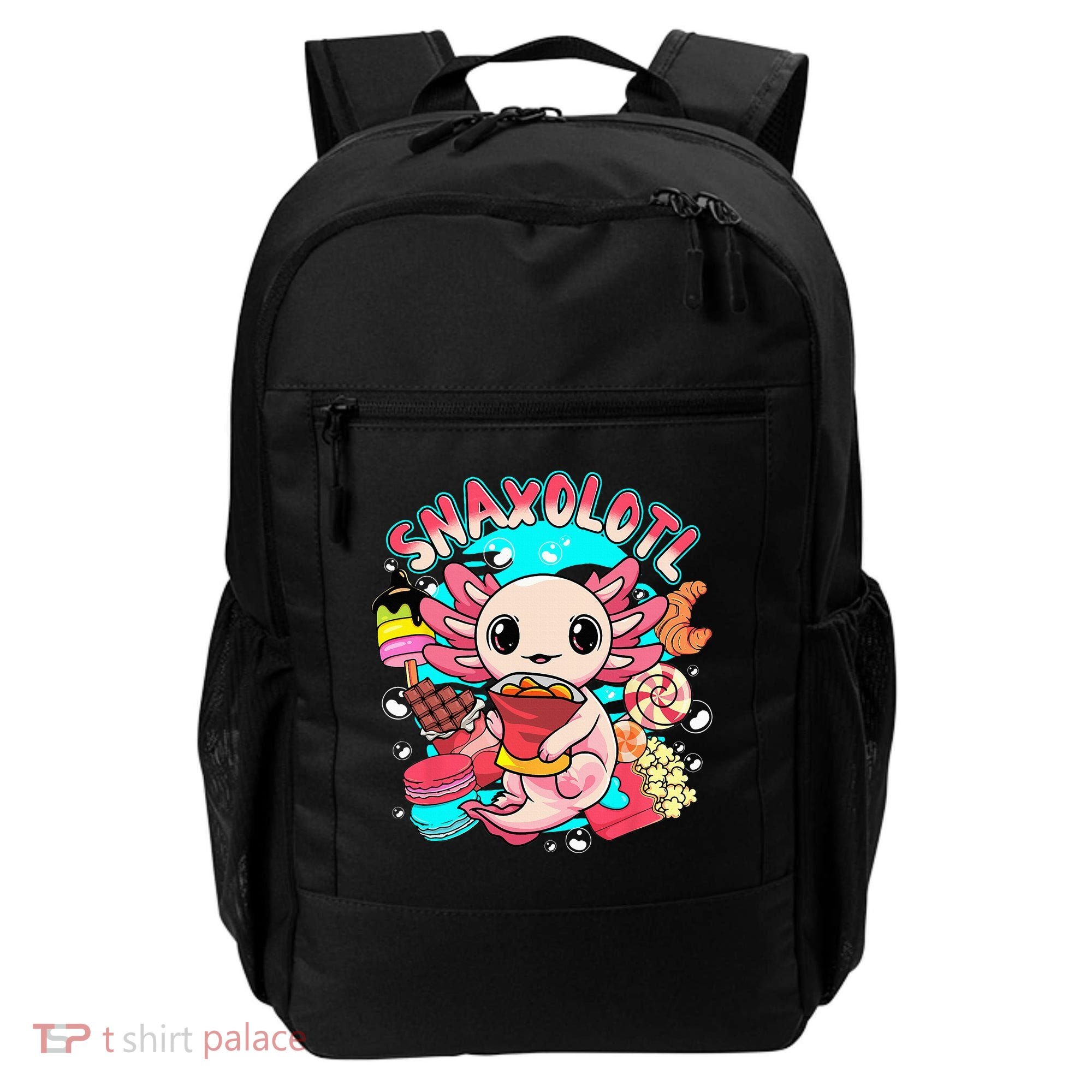 Cute Axolotl Lover Snaxolotl Food Sweets Backpack