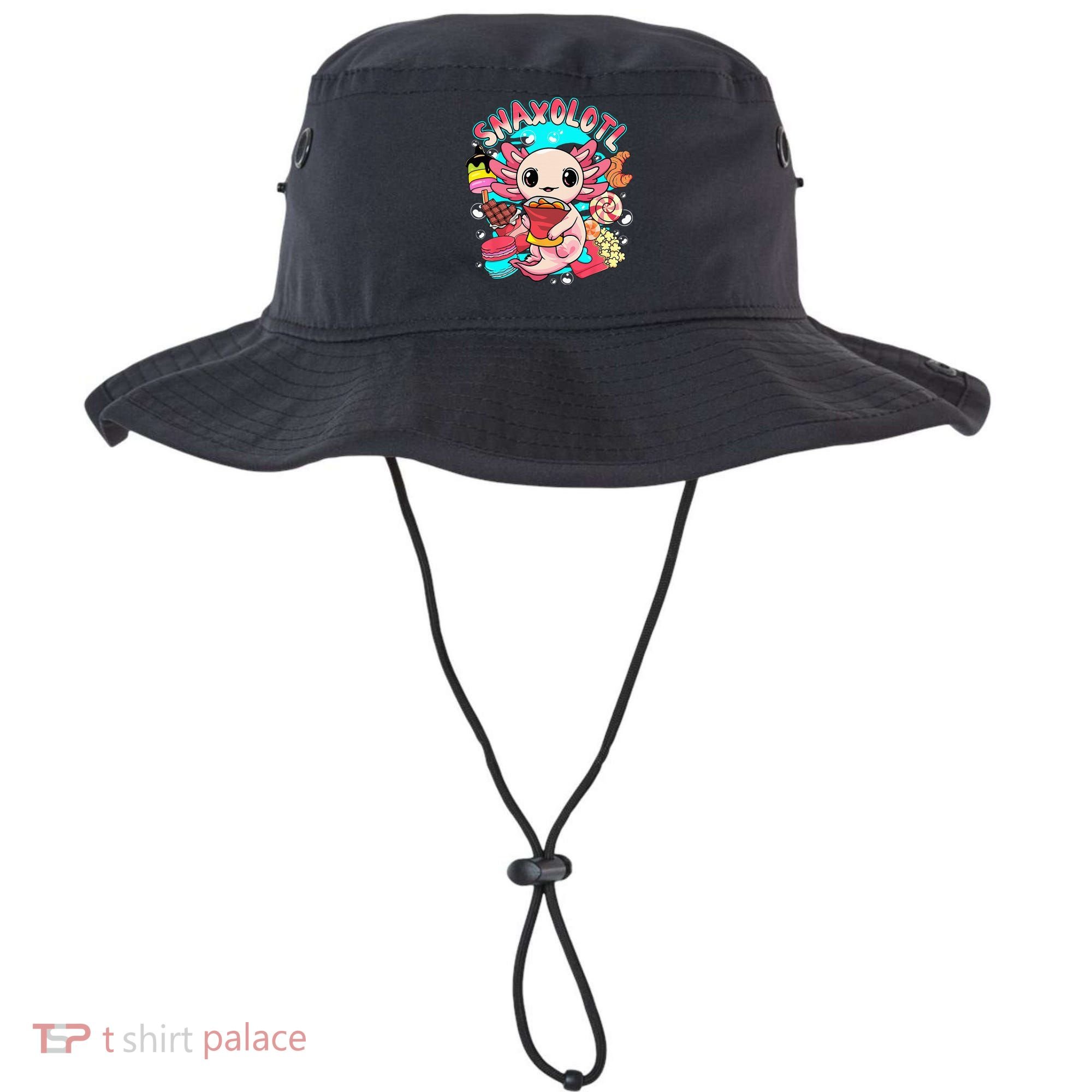 Cute Axolotl Lover Snaxolotl Food Sweets Bucket Hat