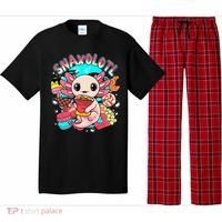 Cute Axolotl Lover Snaxolotl Food Sweets Pajama Set thumb 0