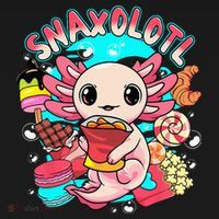 Cute Axolotl Lover Snaxolotl Food Sweets Women's Hoodie thumb 2