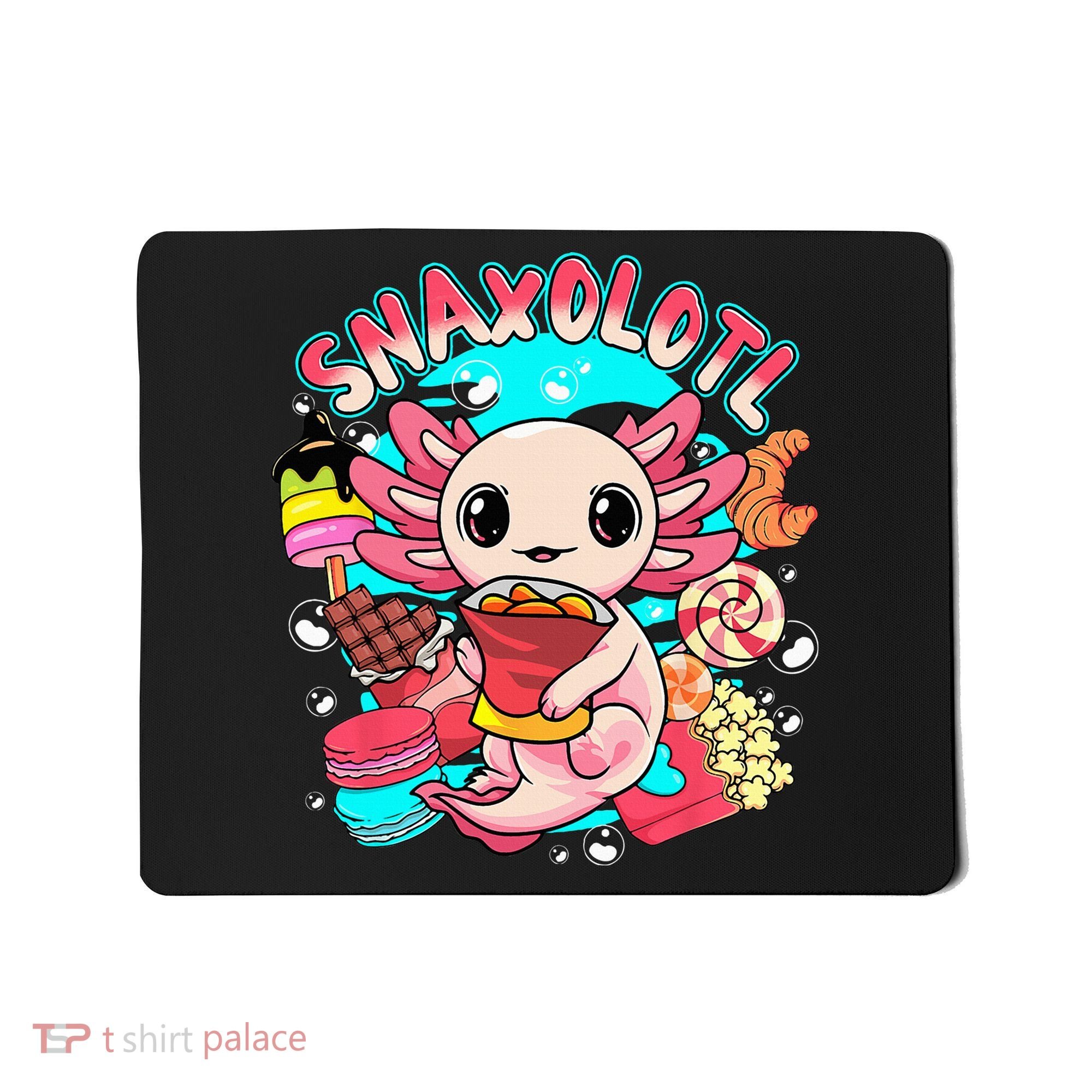 Cute Axolotl Lover Snaxolotl Food Sweets Mousepad