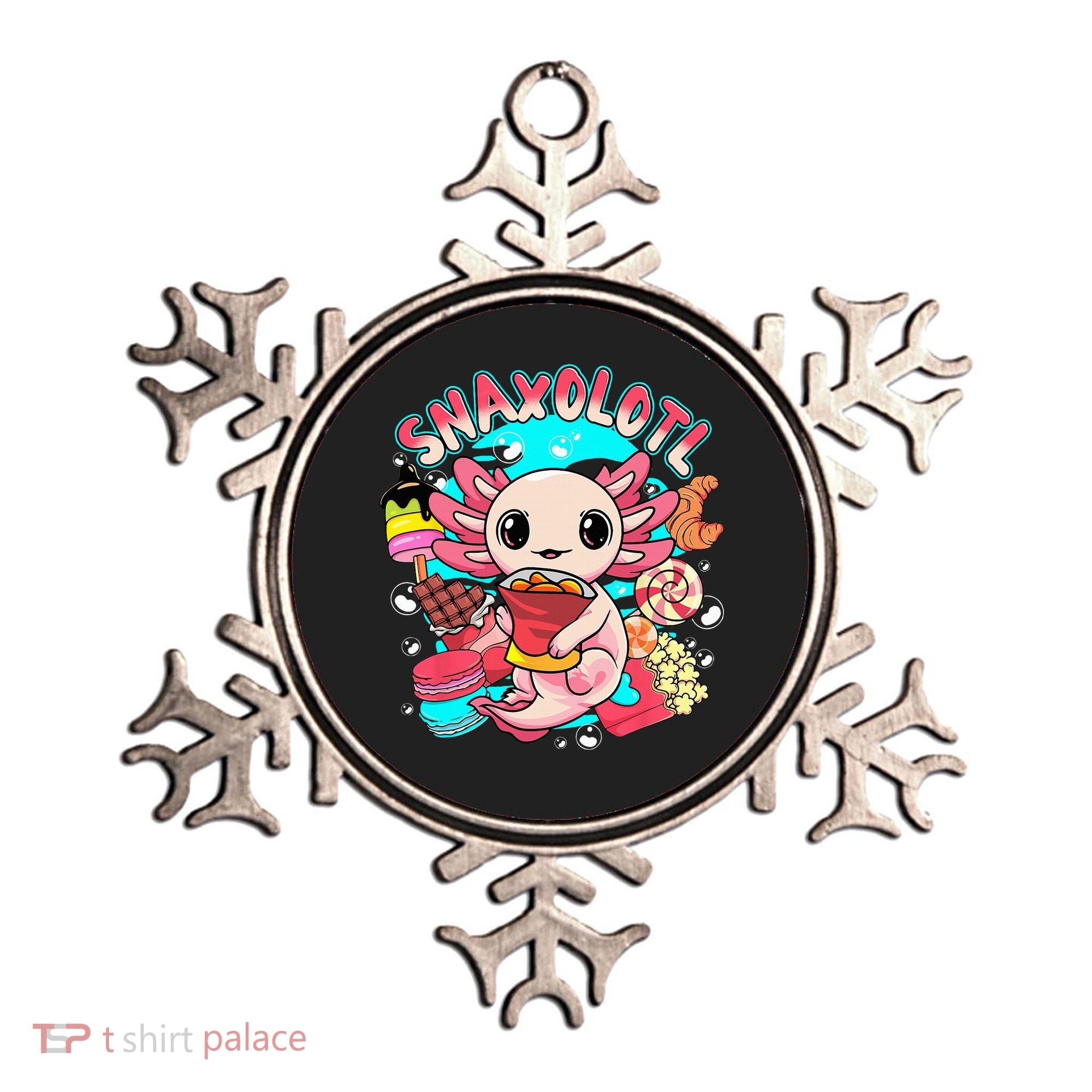 Cute Axolotl Lover Snaxolotl Food Sweets Ornament