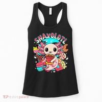 Cute Axolotl Lover Snaxolotl Food Sweets Women's Tank Top thumb 0