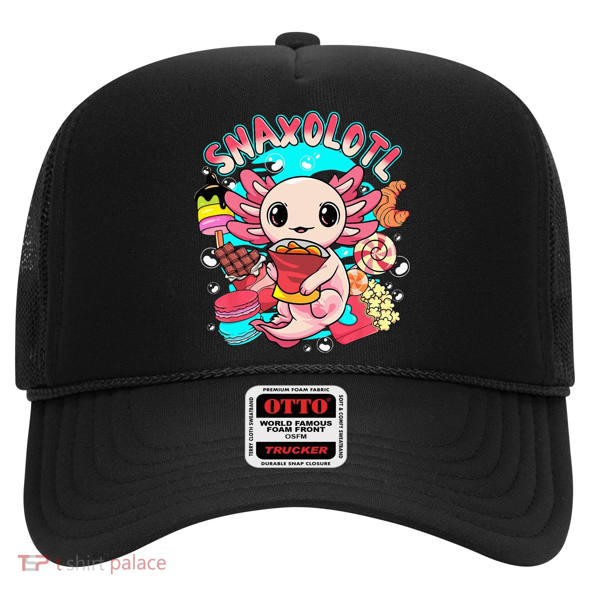 Cute Axolotl Lover Snaxolotl Food Sweets Hat
