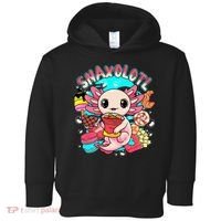 Cute Axolotl Lover Snaxolotl Food Sweets Toddler Hoodie thumb 0